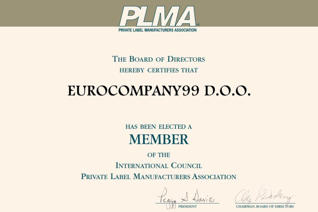 Member of Private Label Manufacturers Association